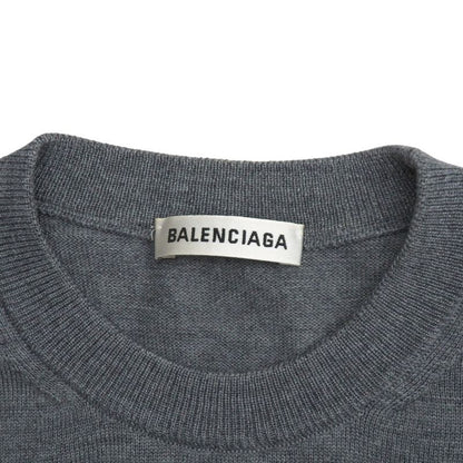 Balenciaga Knit Size 38 BB MODE Logo Embroidery Crewneck Sweater Made In