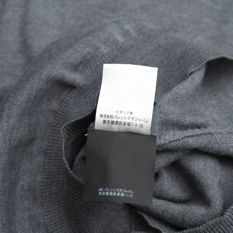 Balenciaga Knit Size 38 BB MODE Logo Embroidery Crewneck Sweater Made In