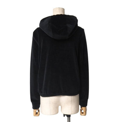 Prada Hoodie Size S Velvet Velour Zip Up Hooded 20251117 Ra6676