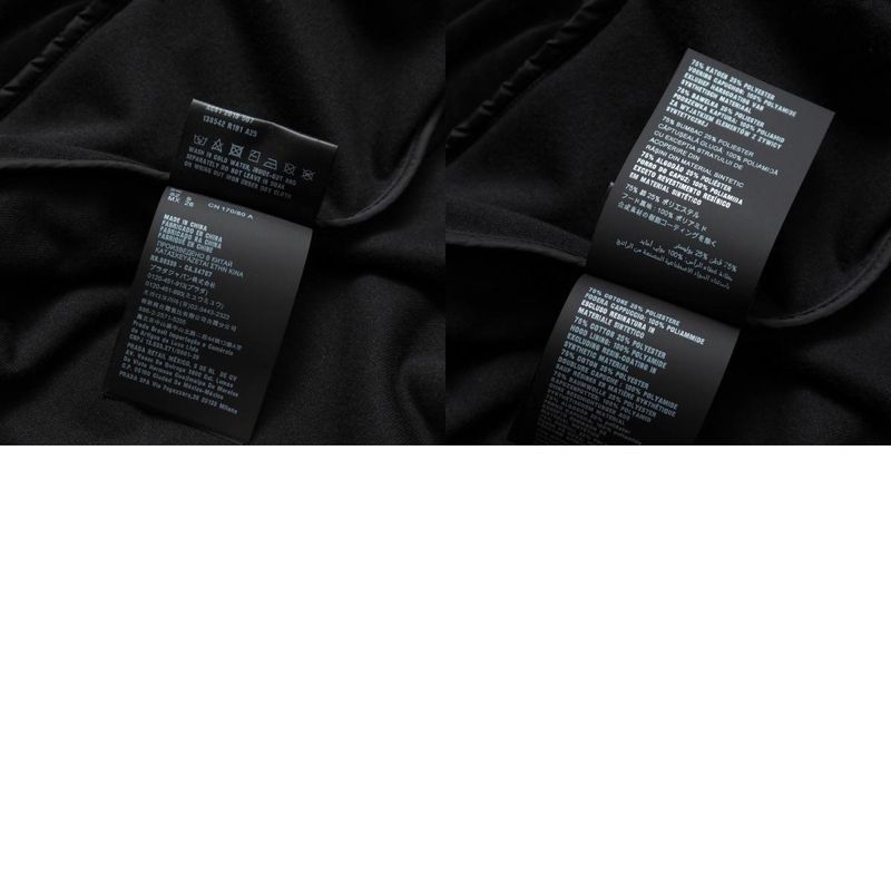 Prada Hoodie Size S Velvet Velour Zip Up Hooded 20251117 Ra6676