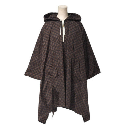 Celine Poncho Size TU Edit Period Triomphe All Over Pattern Hooded