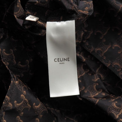 Celine Poncho Size TU Edit Period Triomphe All Over Pattern Hooded