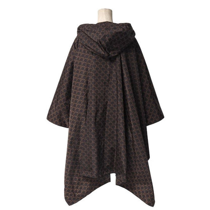 Celine Poncho Size TU Edit Period Triomphe All Over Pattern Hooded