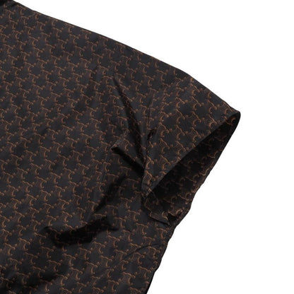 Celine Poncho Size TU Edit Period Triomphe All Over Pattern Hooded