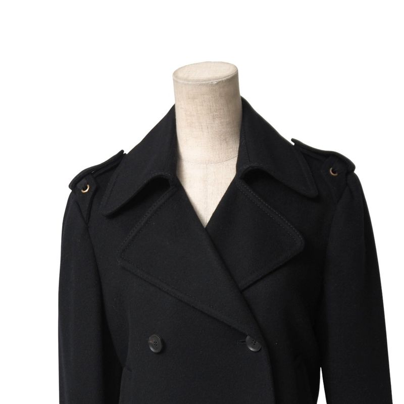 Gucci Pea Coat Size 38 Double Breasted Wool Mid Coat Made In Italy 20251117