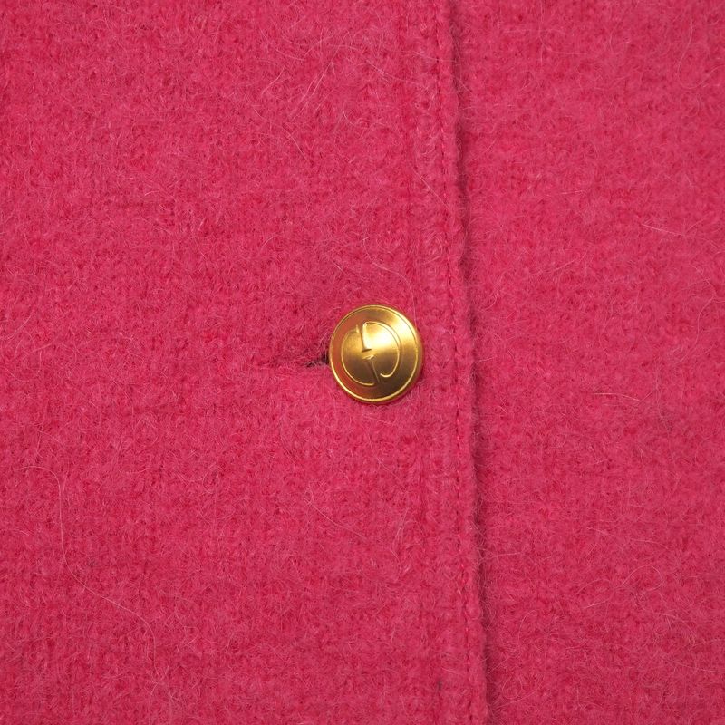 Gucci Vintage Jacket Zamasport GG Button Alpaca Blend Stand Collar Made In