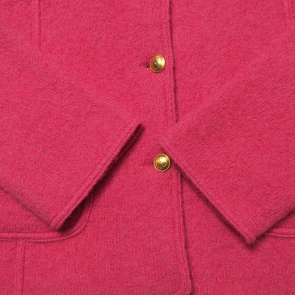 Gucci Vintage Jacket Zamasport GG Button Alpaca Blend Stand Collar Made In