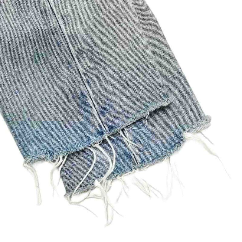 Saint Laurent Paris D19 W Sl-mw 19AW Bandana Patch Cut Off Denim Pants 26