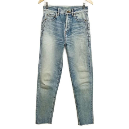Saint Laurent Paris D19 W Sl-mw 19AW Bandana Patch Cut Off Denim Pants 26