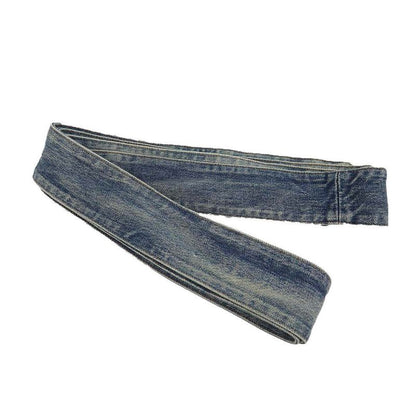 Loewe 24aw Bow Tie Washed Denim Shirt S359y1dx08 Indigo Blue 40