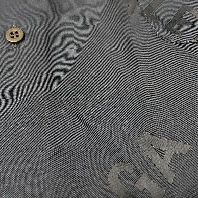 Balenciaga 25ss Logo Print Oversize D Short Sleeve Shirt 681813 Too13 Navy 37