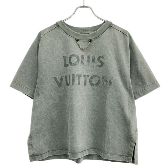 Louis Vuitton Vintage Processed Cropped T-Shirt Rw252ww Gpv Ftts20 Gray L