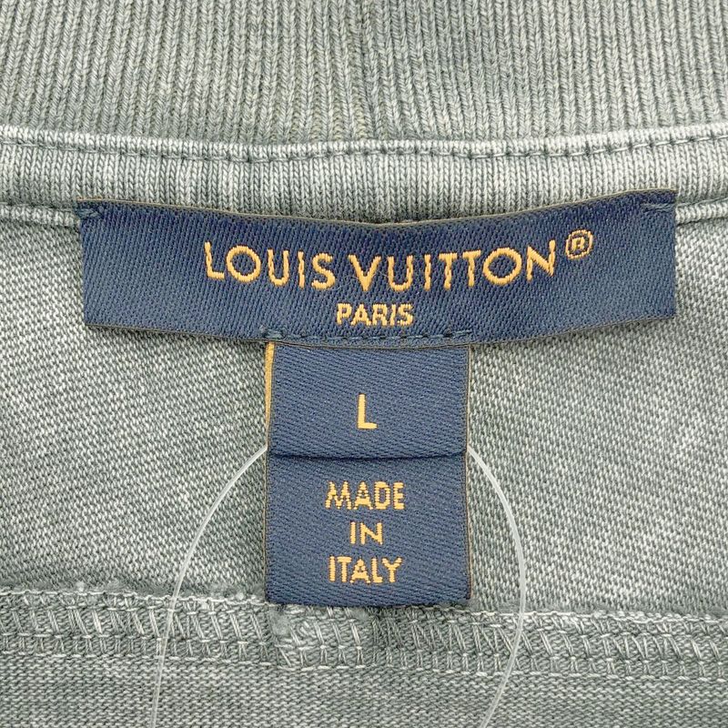 Louis Vuitton Vintage Processed Cropped T-Shirt Rw252ww Gpv Ftts20 Gray L