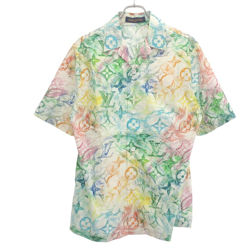 Louis Vuitton 21ss Pastel Monogram S Shirt Pastel Monogram Short Sleeve Shirt