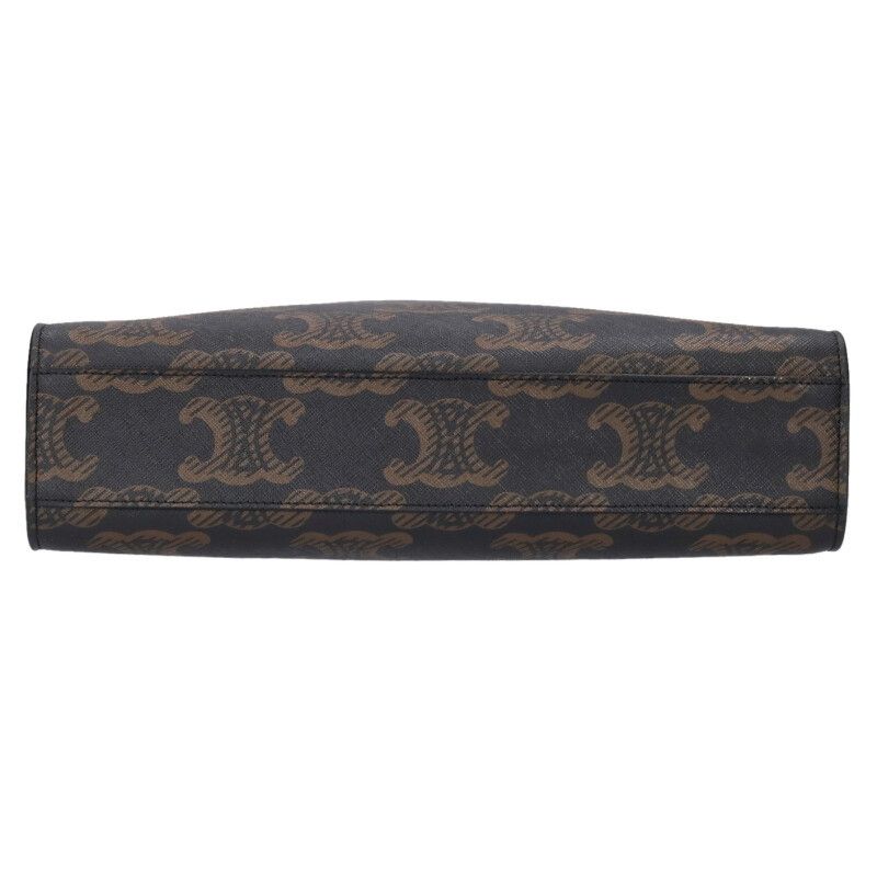 Celine Vertical Cabas Medium Triomphe Logo Leather 2WAY Tote Bag Men's