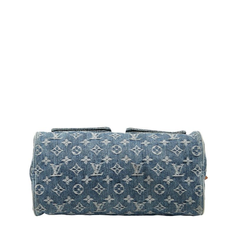Louis Vuitton Monogram Denim Neo Speedy Handbag Mini Boston M95019 Indigo Blue