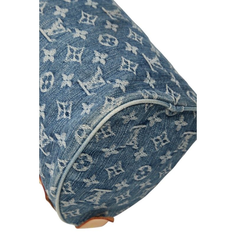 Louis Vuitton Monogram Denim Neo Speedy Handbag Mini Boston M95019 Indigo Blue
