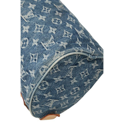 Louis Vuitton Monogram Denim Neo Speedy Handbag Mini Boston M95019 Indigo Blue