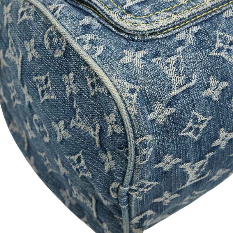 Louis Vuitton Monogram Denim Neo Speedy Handbag Mini Boston M95019 Indigo Blue