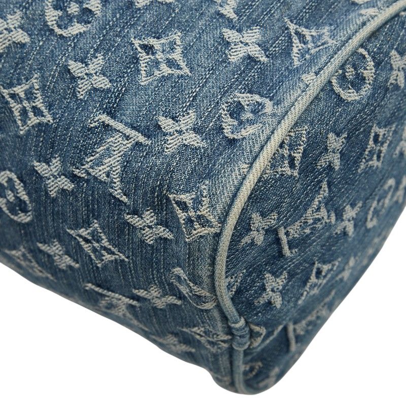 Louis Vuitton Monogram Denim Neo Speedy Handbag Mini Boston M95019 Indigo Blue