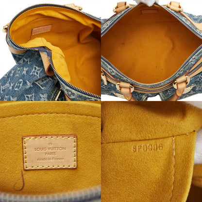 Louis Vuitton Monogram Denim Neo Speedy Handbag Mini Boston M95019 Indigo Blue