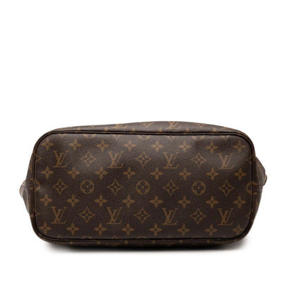 Louis Vuitton Monogram Neverfull MM Shoulder Bag Tote Bag M40156 Brown PVC
