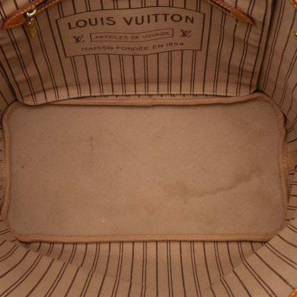 Louis Vuitton Monogram Neverfull MM Shoulder Bag Tote Bag M40156 Brown PVC