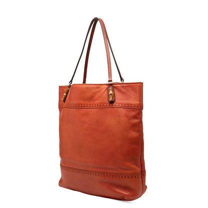 Gucci Bamboo Tote Shoulder Bag 338999 Redish Brown Leather Ladies Gucci