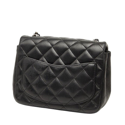 Chanel Matelasse 17 Coco Mark Chain Shoulder Bag Black Lambskin Women Chanel