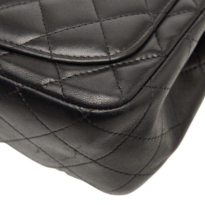 Chanel Matelasse 17 Coco Mark Chain Shoulder Bag Black Lambskin Women Chanel