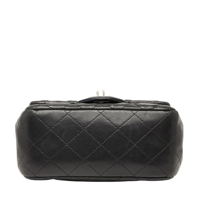 Chanel Matelasse 17 Coco Mark Chain Shoulder Bag Black Lambskin Women Chanel