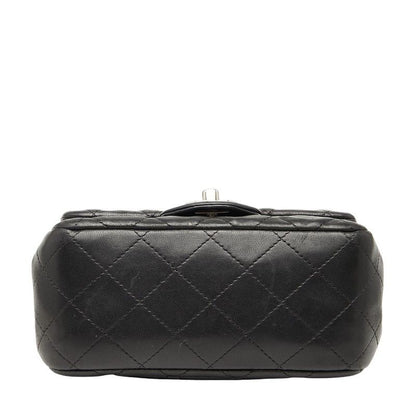 Chanel Matelasse 17 Coco Mark Chain Shoulder Bag Black Lambskin Women Chanel