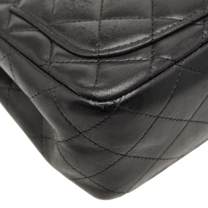 Chanel Matelasse 17 Coco Mark Chain Shoulder Bag Black Lambskin Women Chanel