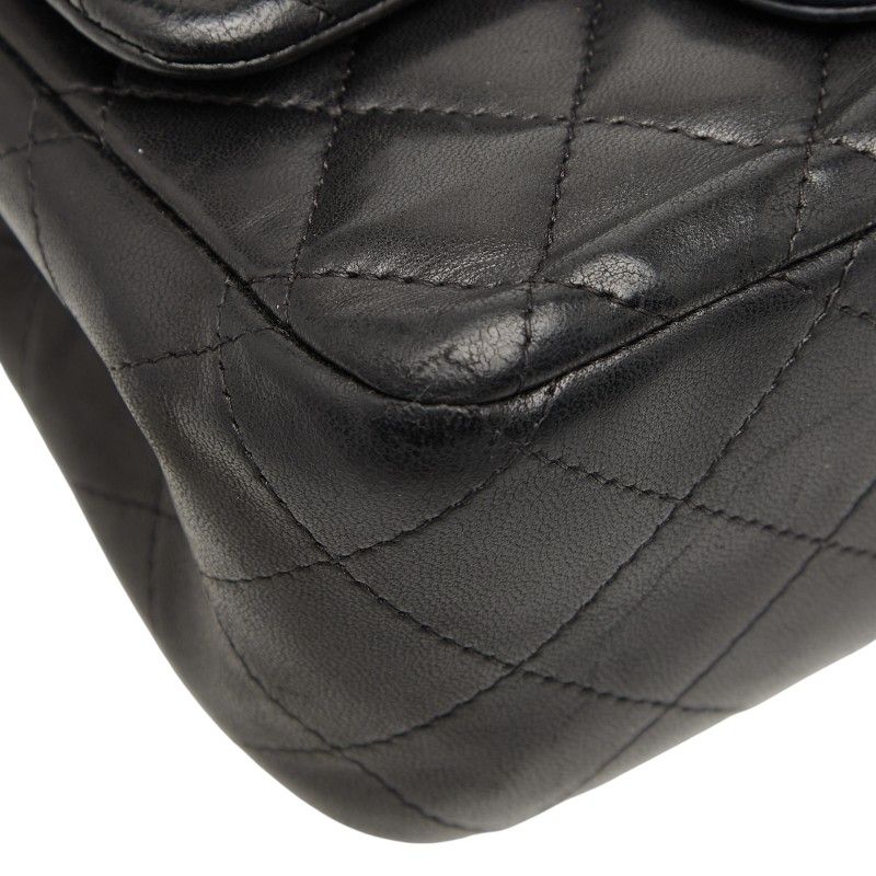 Chanel Matelasse 17 Coco Mark Chain Shoulder Bag Black Lambskin Women Chanel