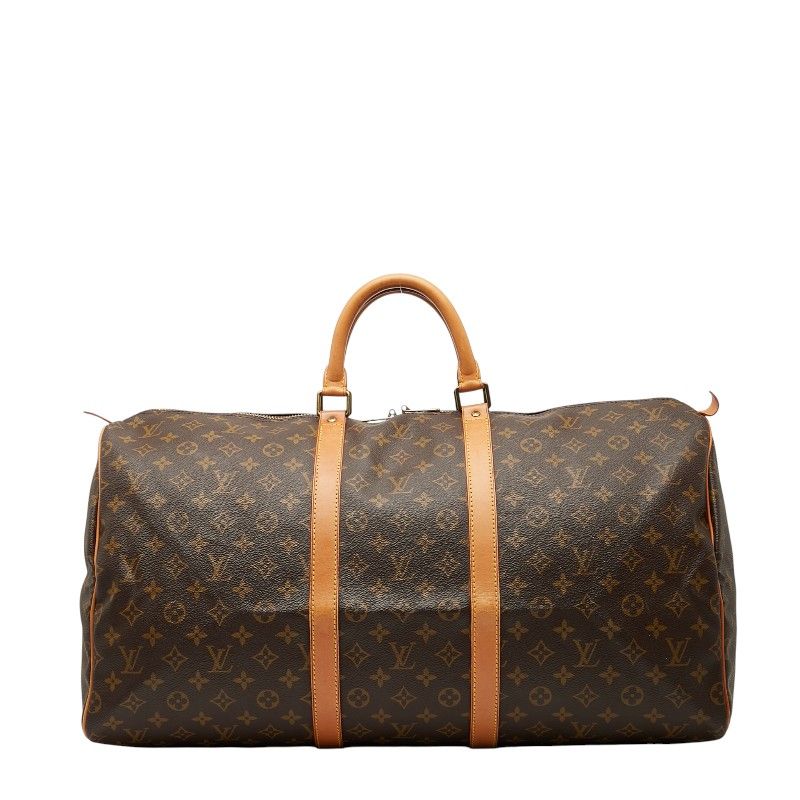 Louis Vuitton Monogram Keepall 55 Boston Bag Travel Bag Travel Bag M41424 Brown