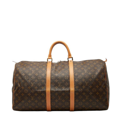 Louis Vuitton Monogram Keepall 55 Boston Bag Travel Bag Travel Bag M41424 Brown