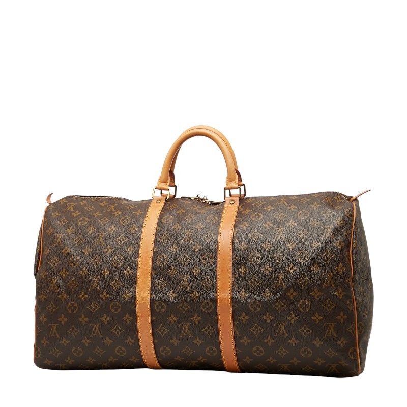 Louis Vuitton Monogram Keepall 55 Boston Bag Travel Bag Travel Bag M41424 Brown