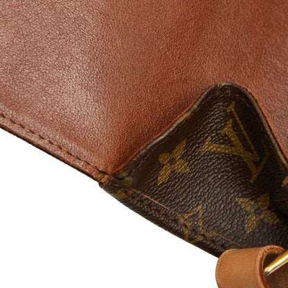 Louis Vuitton Monogram Cartouchiere MM Crossbody Shoulder Bag M51253 Brown PVC