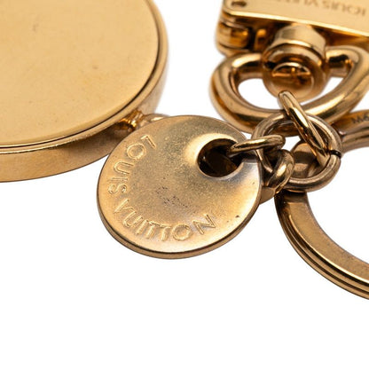 Louis Vuitton Bag Charm LV Circle Charm Key Holder M67374 Gold Pink Plated Women