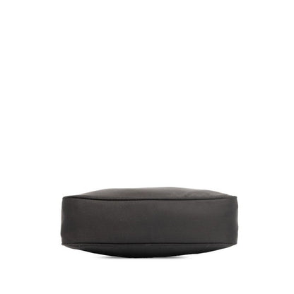 Prada Triangle Logo Plate Mini Handbag Shoulder Bag 1ne515 Black Nylon Women