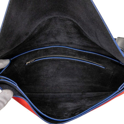 Celine Diamond Bag Navy Multicolor Leather Suede Women's Celine