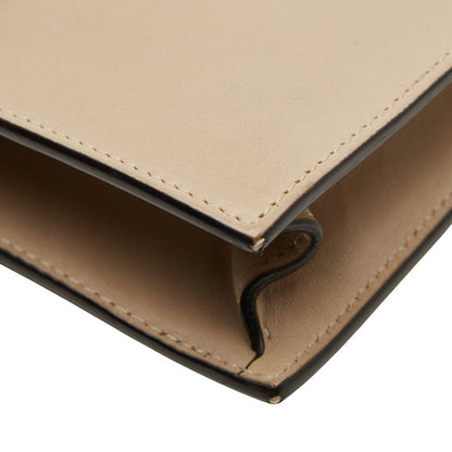 Celine Pocket Chain Shoulder Bag Beige Red Navy Leather Women's Celine