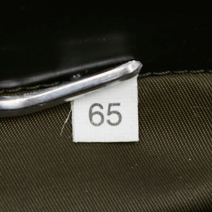 Prada Triangle Logo Plate Crossbody Shoulder Bag Khaki Nylon Women Prada