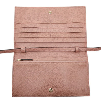 Gucci Swing Shoulder Wallet Shoulder Bag 368231 Pink Leather Women's Gucci