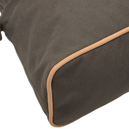 Hermes Bolide Pouch GM Gray Brown Cotton Women Hermes