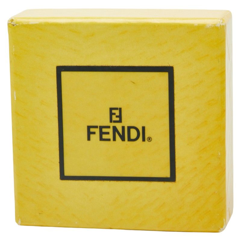 Fendi Logo Gold Silver Plated Metal Ladies Fendi