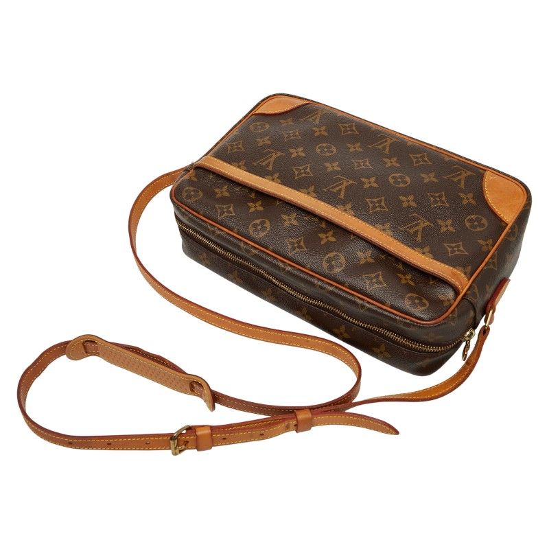Louis Vuitton Monogram Trocadero 30 Crossbody Shoulder Bag M51272 Brown PVC