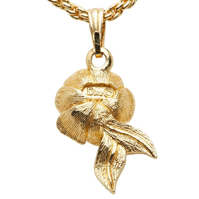 Dior Rose Motif Gold Plated Ladies Dior