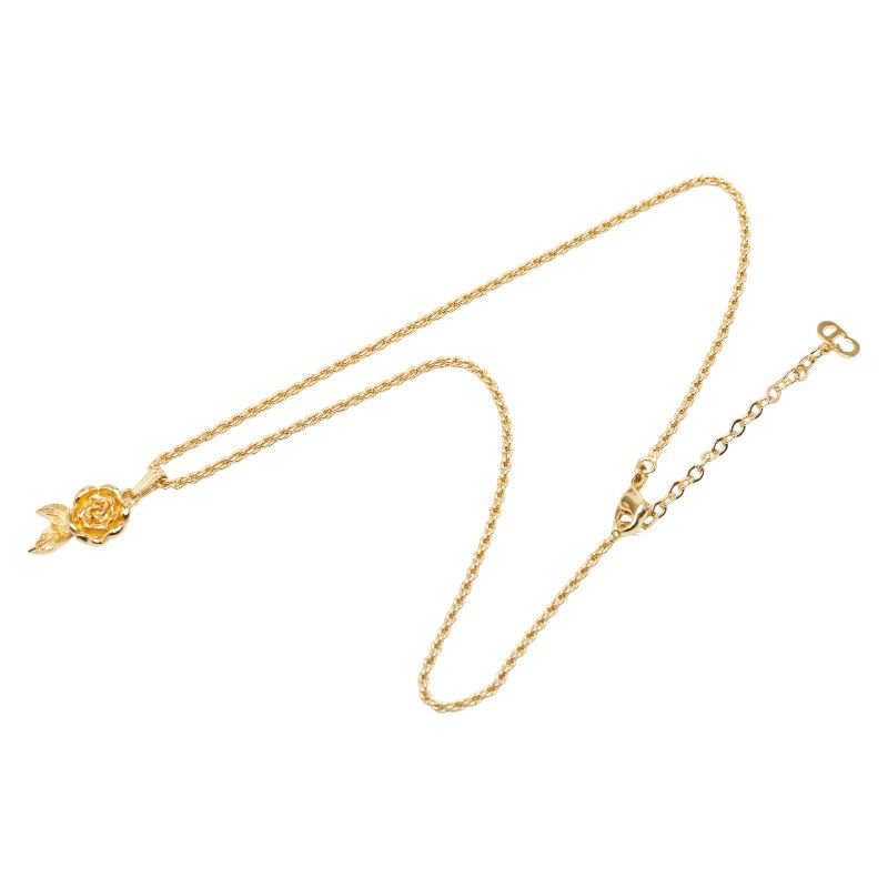 Dior Rose Motif Gold Plated Ladies Dior