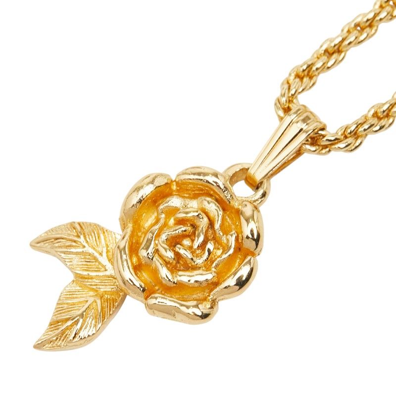 Dior Rose Motif Gold Plated Ladies Dior